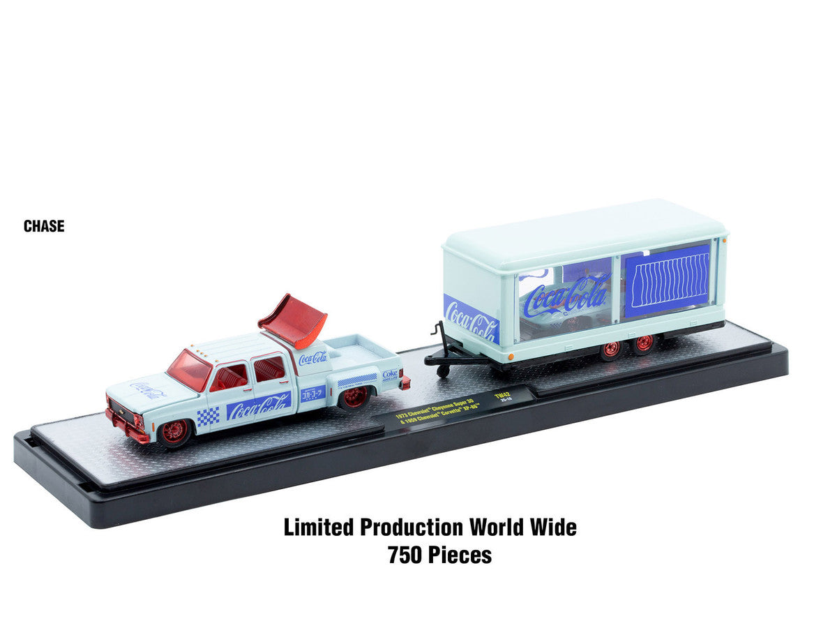 Auto Haulers "Coca-Cola" Set of 3 pieces Release 42 Limited Edition to 8200 pieces Worldwide 1/64 Diecast Models by M2 Machines by M2