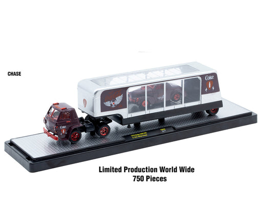 Auto Haulers "Coca-Cola" Set of 3 pieces Release 42 Limited Edition to 8200 pieces Worldwide 1/64 Diecast Models by M2 Machines by M2