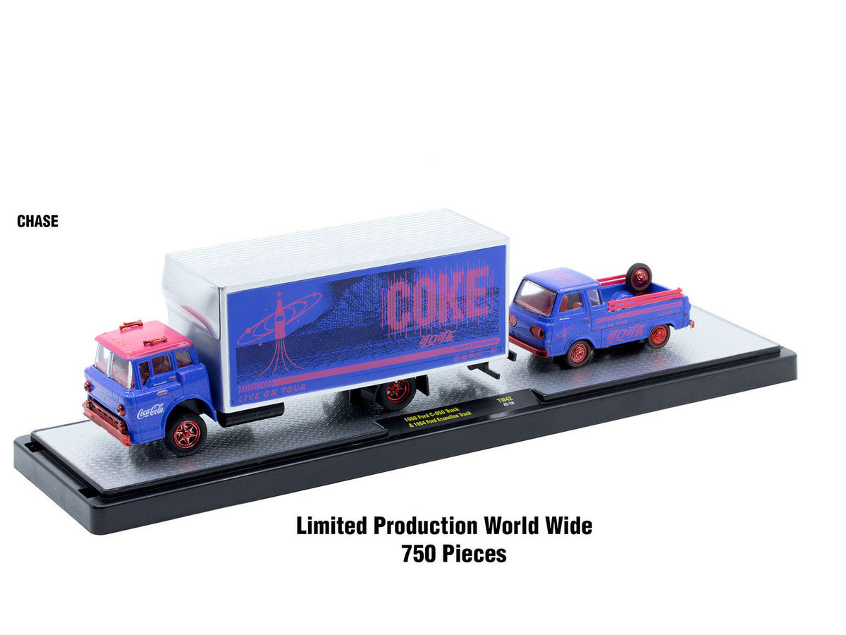 Auto Haulers "Coca-Cola" Set of 3 pieces Release 42 Limited Edition to 8200 pieces Worldwide 1/64 Diecast Models by M2 Machines by M2