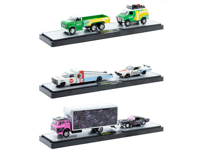 Auto Haulers "Soda" Set of 3 pieces Release 38 Limited Edition to 8000 pieces Worldwide 1/64 Diecast Models by M2 Machines by M2