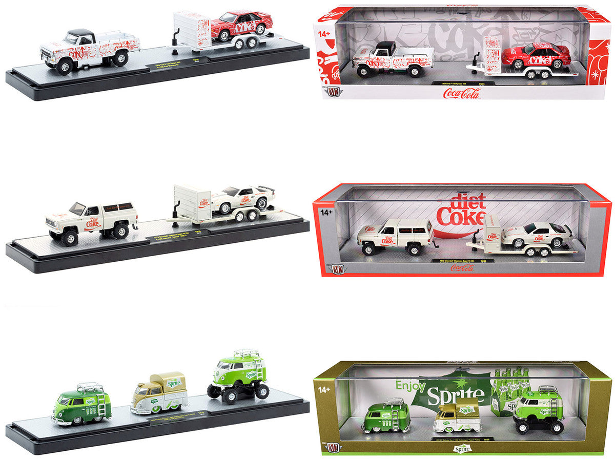 Auto Haulers "Soda" Set of 3 pieces Release 39 Limited Edition to 8000 pieces Worldwide 1/64 Diecast Models by M2 Machines by M2