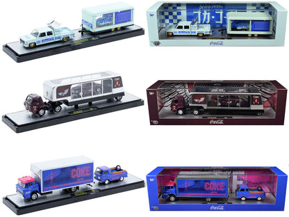 Auto Haulers "Coca-Cola" Set of 3 pieces Release 42 Limited Edition to 8200 pieces Worldwide 1/64 Diecast Models by M2 Machines by M2