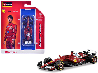 Ferrari SF-25 #16 Charles Leclerc Formula One F1 World Championship (2025) "Formula Racing" Series 1/64 Diecast Model Car by Bburago by Bburago