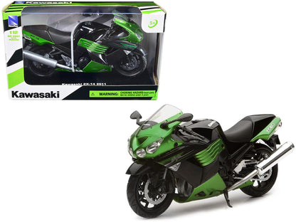 2011 Kawasaki ZX-14 Ninja Green Motorcycle Model 1/12 by New Ray by New Ray