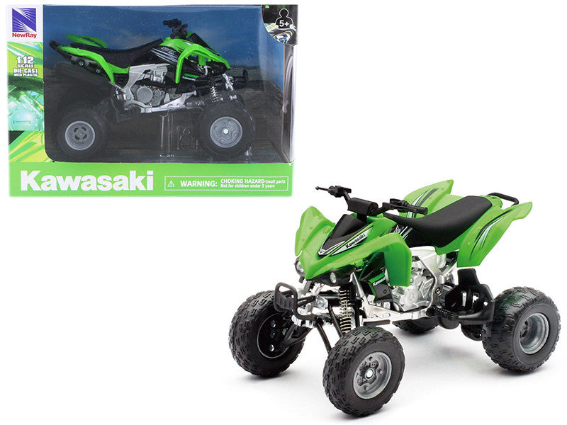 Kawasaki KFX 450R ATV Green 1/12 Motorcycle Model by New Ray by New Ray