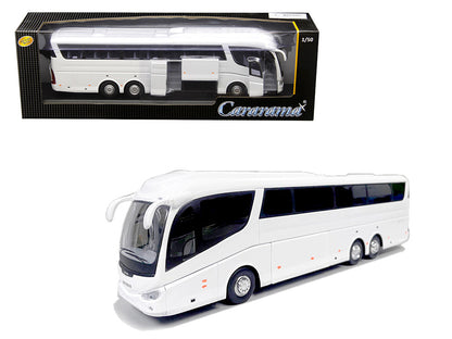 Super Coach Autobus White 1/50 Diecast Model by Cararama-0