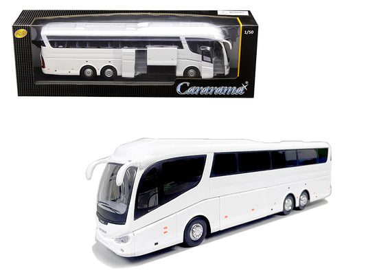 Super Coach Autobus White 1/50 Diecast Model by Cararama-0