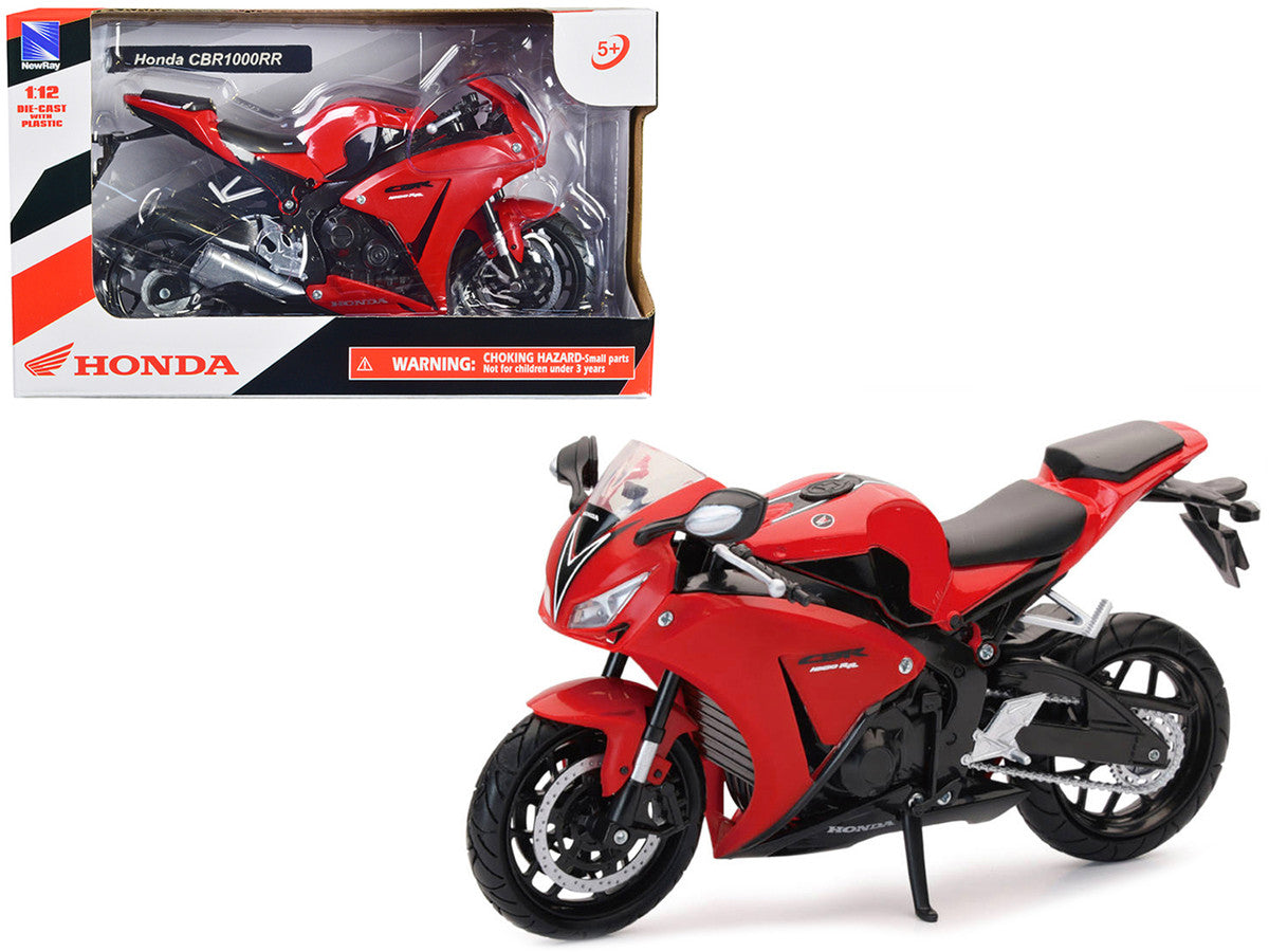 Honda CBR 1000RR Motorcycle Red and Black 1/12 Diecast Model by New Ray by New Ray