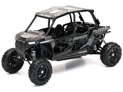 Polaris RZR XP 4 Turbo EPS Sport UTV Onyx Black with Gray Graphics 1/18 Diecast Model by New Ray by New Ray