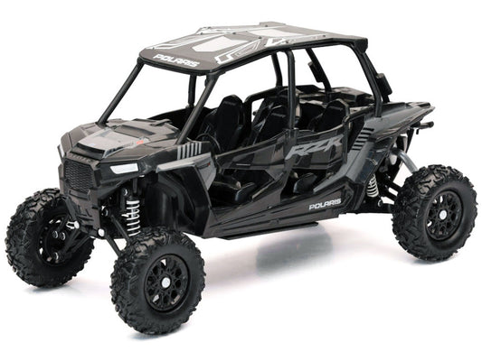 Polaris RZR XP 4 Turbo EPS Sport UTV Onyx Black with Gray Graphics 1/18 Diecast Model by New Ray by New Ray