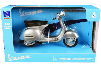 Vespa 150 GS Silver Metallic 1/12 Diecast Motorcycle Model by New Ray by New Ray