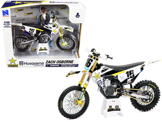 Husqvarna FC450 #16 Zach Osborne "Rockstar Energy Drink" 1/12 Diecast Motorcycle Model by New Ray by New Ray