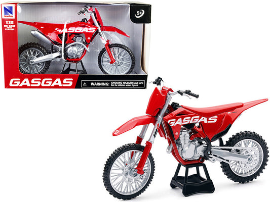 GasGas MC 450F Bike Motorcycle Red 1/12 Diecast Model by New Ray by New Ray