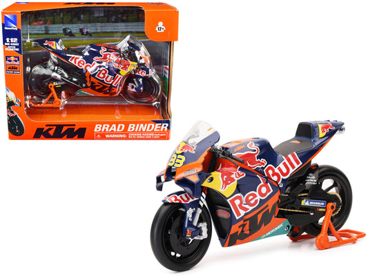 KTM RC16 Motorcycle #33 Brad Binder MotoGP "Red Bull KTM Factory Racing" 1/12 Diecast Model by New Ray by New Ray