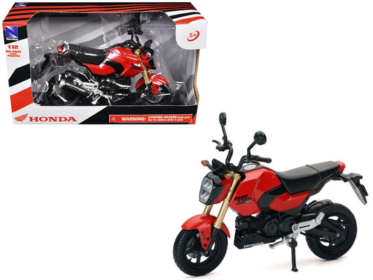 Honda GROM Motorcycle Red 1/12 Diecast Model by New Ray by New Ray