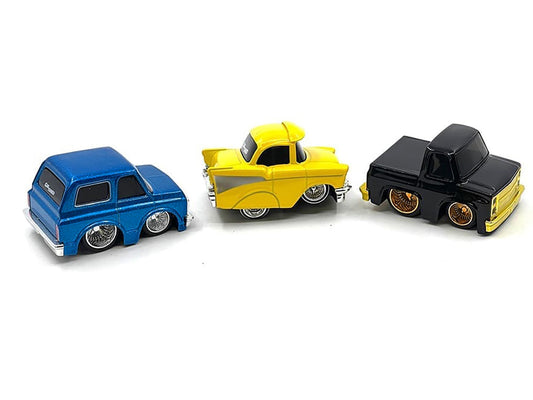 "Lowriders" Series 2 Chevrolet Triple Pack Set of 3 Cars Diecast Model Cars by CarTuned by Car Tuned