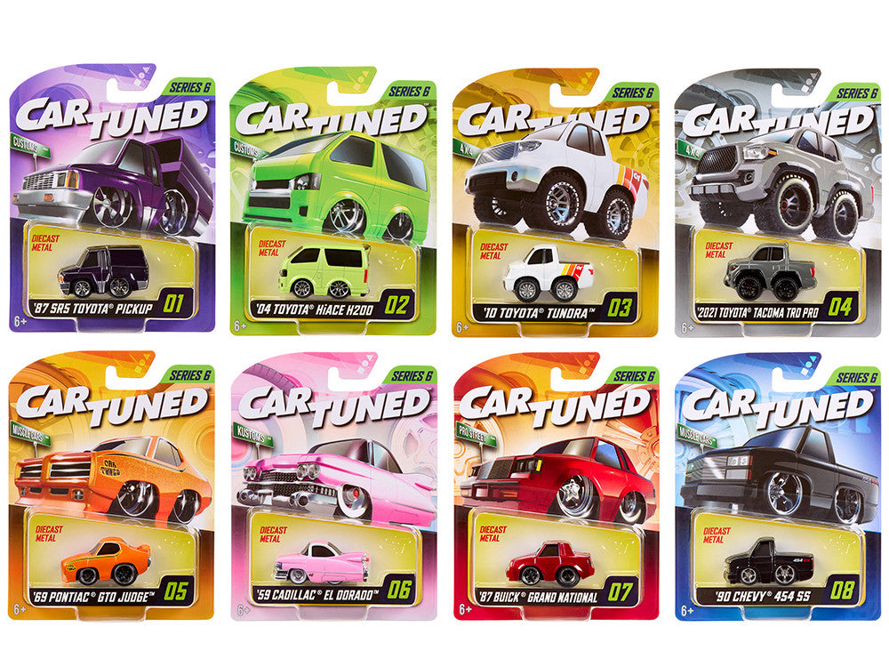 "Mainline" 2025 Series 6 Set of 8 Pieces Diecast Model Cars by CarTuned by Car Tuned