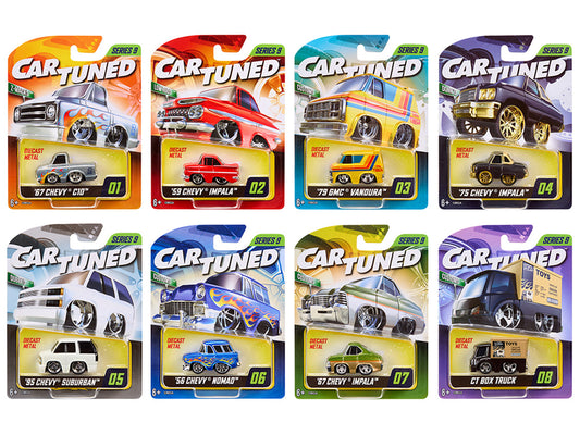"Mainline" 2026 Series 9 Set of 8 Pieces Diecast Model Cars by CarTuned by Car Tuned