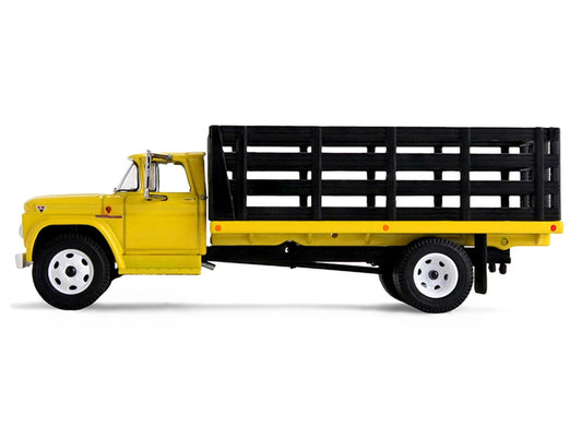 GMC 4000 Stake Truck Bright Yellow 1/64 Diecast Model by DCP/First Gear by First Gear