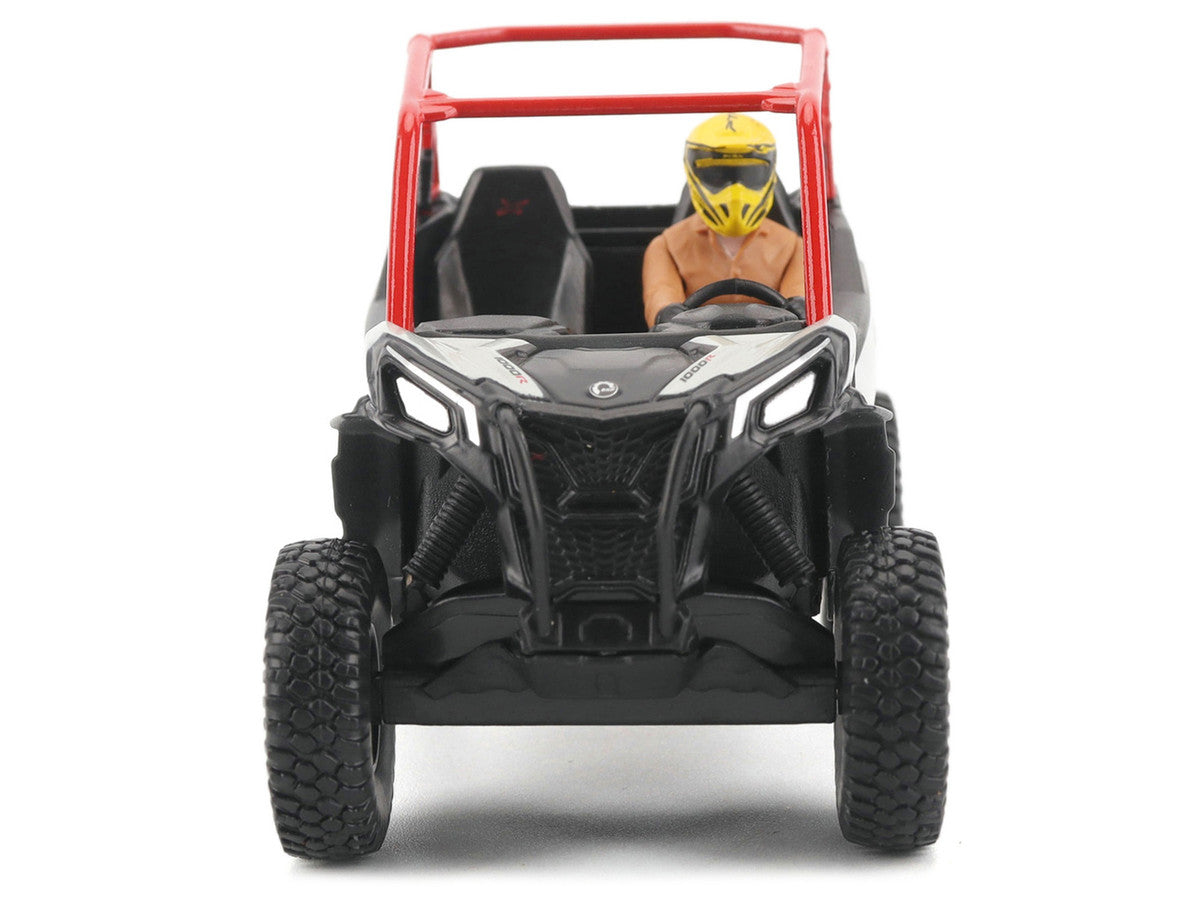 Can-Am Maverick Sport XRC 1000R Red and Gray with Driver Figure 1/32 Diecast Model by BRP Models by BRP Models