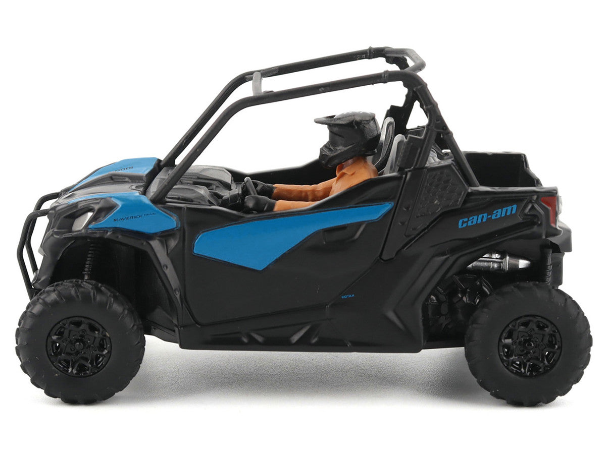 Can-Am Maverick Trail DPS 1000 Blue and Black with Driver Figure 1/32 Diecast Model by BRP Models by BRP Models