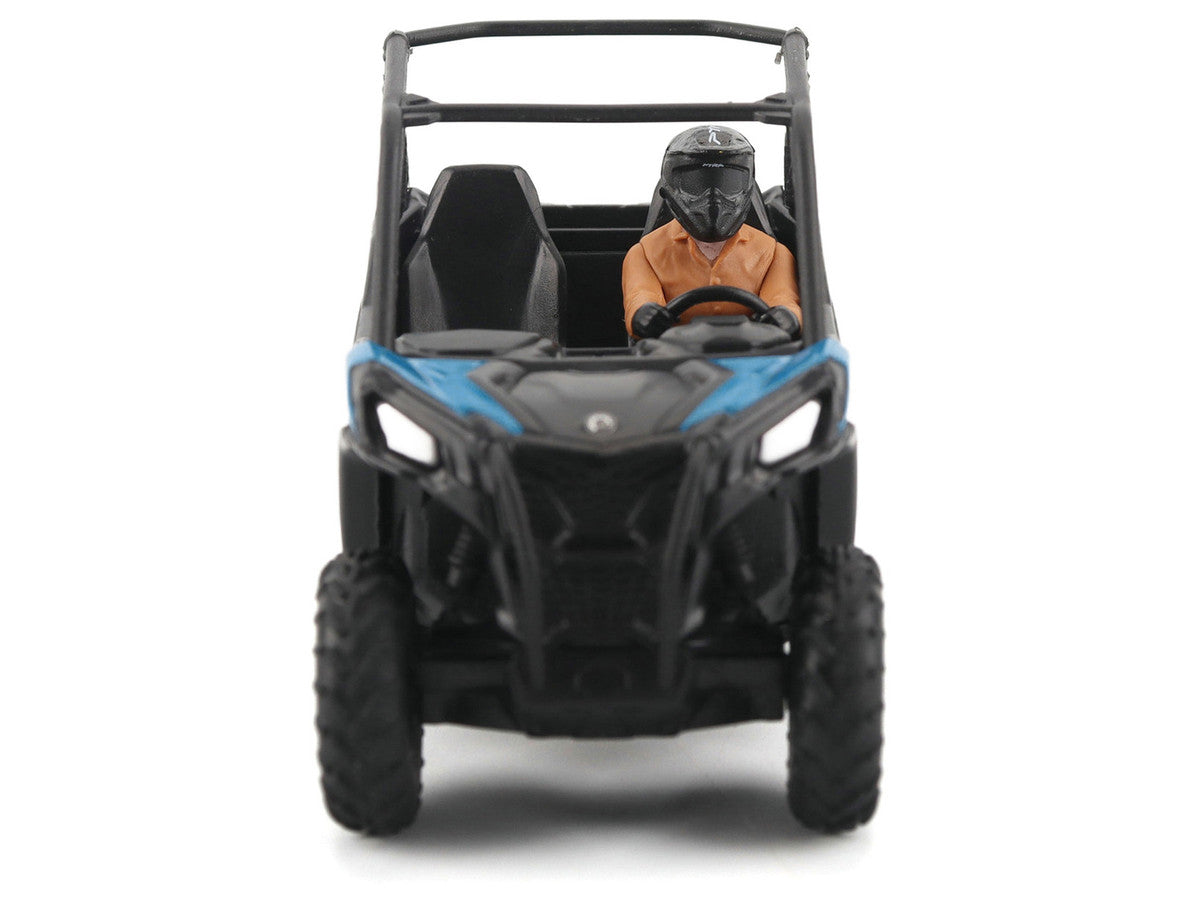 Can-Am Maverick Trail DPS 1000 Blue and Black with Driver Figure 1/32 Diecast Model by BRP Models by BRP Models
