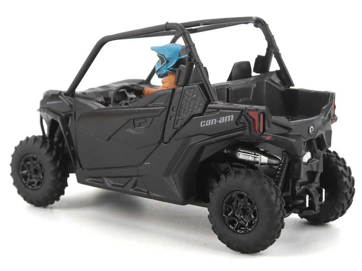 Can-Am Maverick Trail DPS 1000 Matt Black with Driver Figure 1/32 Diecast Model by BRP Models by BRP Models