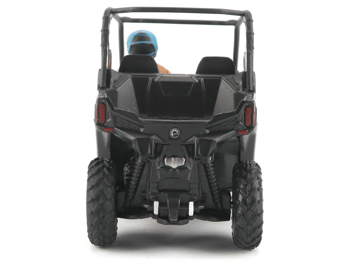 Can-Am Maverick Trail DPS 1000 Matt Black with Driver Figure 1/32 Diecast Model by BRP Models by BRP Models