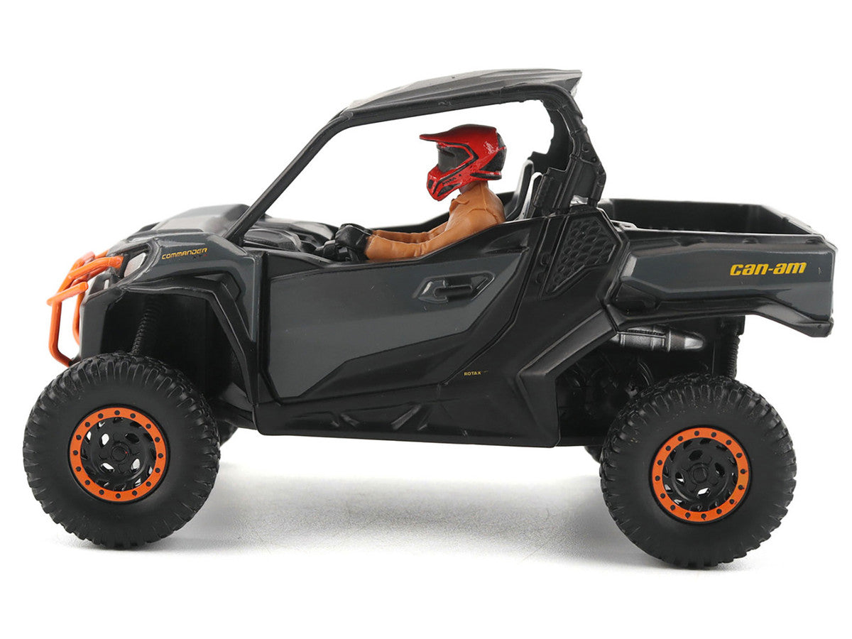 Can-Am Commander XT-P 1000R Gray and Orange with Driver Figure 1/32 Diecast Model by BRP Models by BRP Models