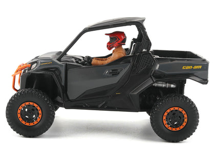 Can-Am Commander XT-P 1000R Gray and Orange with Driver Figure 1/32 Diecast Model by BRP Models by BRP Models
