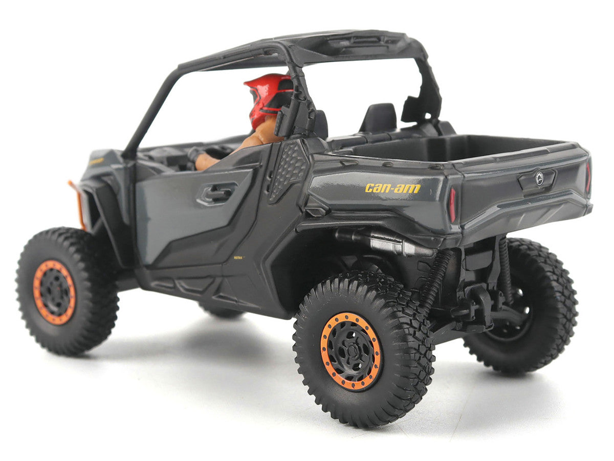 Can-Am Commander XT-P 1000R Gray and Orange with Driver Figure 1/32 Diecast Model by BRP Models by BRP Models