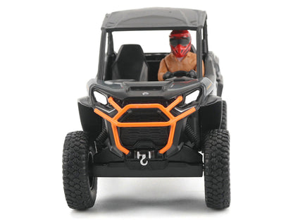 Can-Am Commander XT-P 1000R Gray and Orange with Driver Figure 1/32 Diecast Model by BRP Models by BRP Models