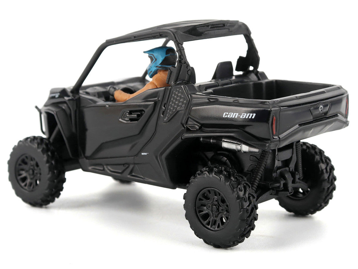 Can-Am Commander XT 1000R Matt Black with Driver Figure 1/32 Diecast Model by BRP Models by BRP Models