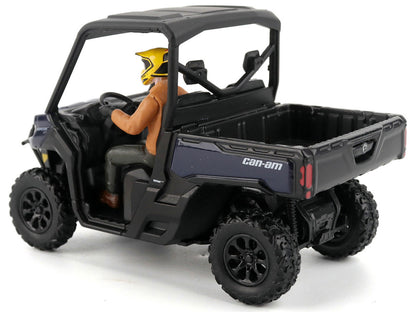 Can-Am Defender XT HD9 Navy Blue and Black with Driver Figure 1/32 Diecast Model by BRP Models by BRP Models