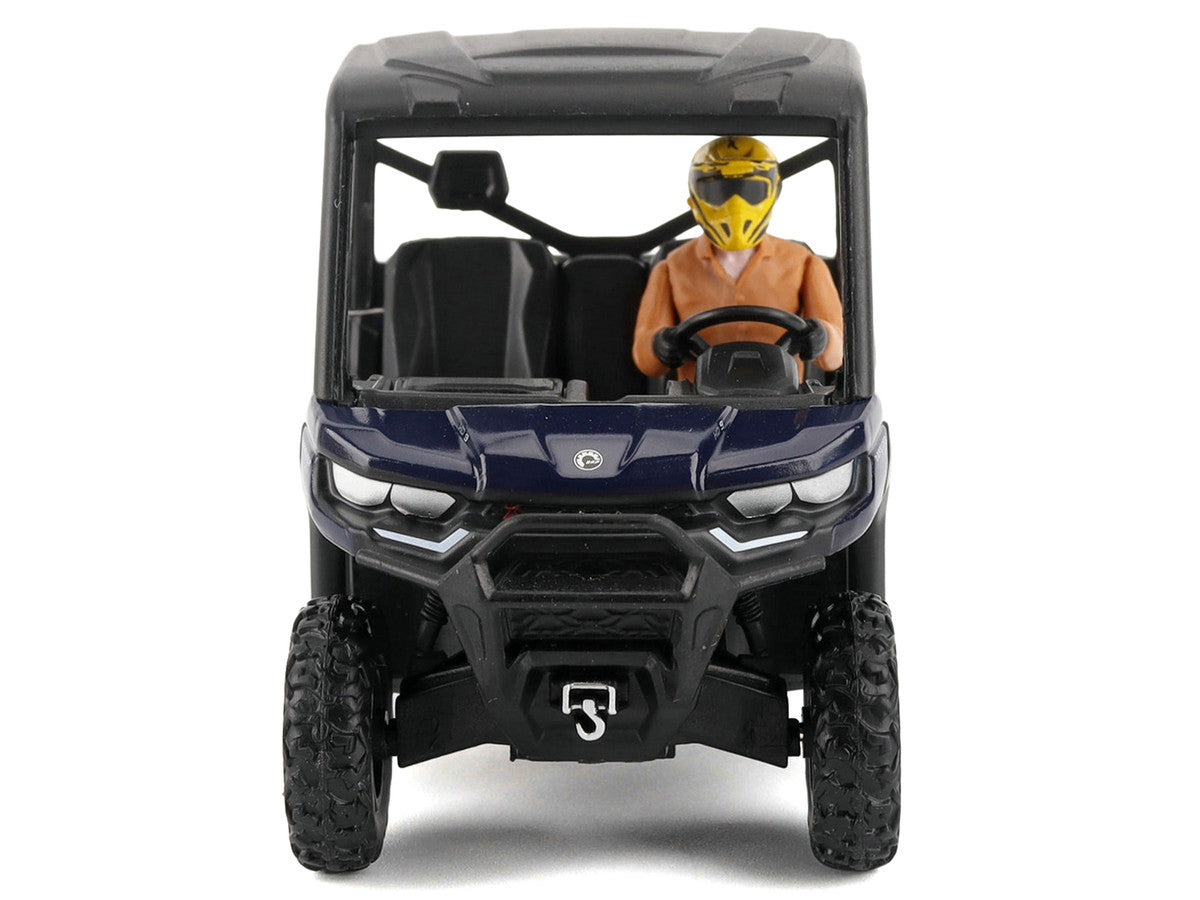 Can-Am Defender XT HD9 Navy Blue and Black with Driver Figure 1/32 Diecast Model by BRP Models by BRP Models