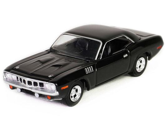 Plymouth Barracuda Black "John Wick: Chapter 4" (2023) Movie "Hollywood Series" Release 41 1/64 Diecast Model Car by Greenlight by Greenlight