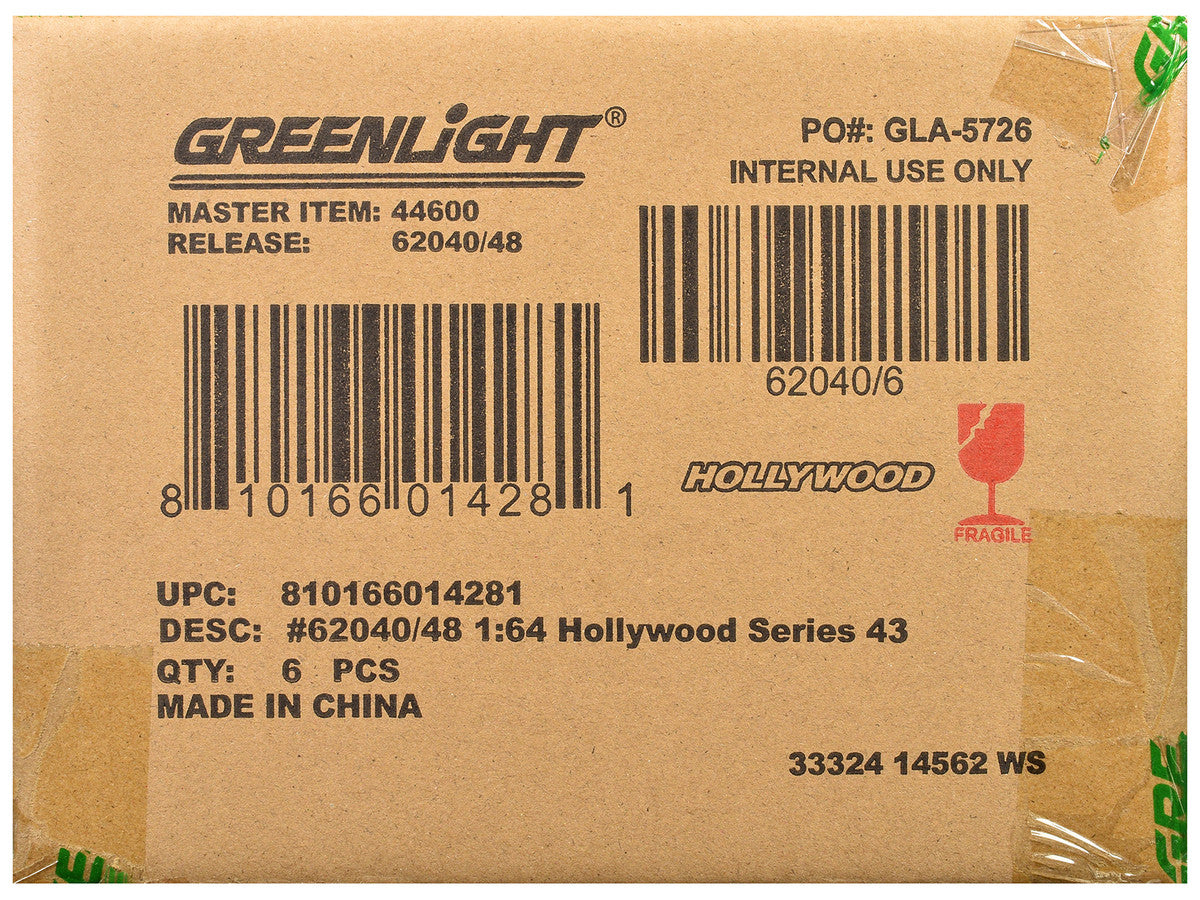 "Hollywood Series" Set of 6 pieces Release 43 1/64 Diecast Model Cars by Greenlight by Greenlight