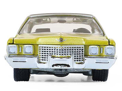 1971 Cadillac Sedan Deville Lowrider Gold Metallic with Black Top "California Lowriders" Series 7 1/64 Diecast Model Car by Greenlight