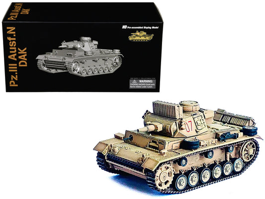 Germany Pz.Kpfw.III Ausf.N DAK Tank #07 "s.Pz.Abt.501 Tunisia" (1942/43) "NEO Dragon Armor" Series 1/72 Plastic Model by Dragon Models by Dragon Models