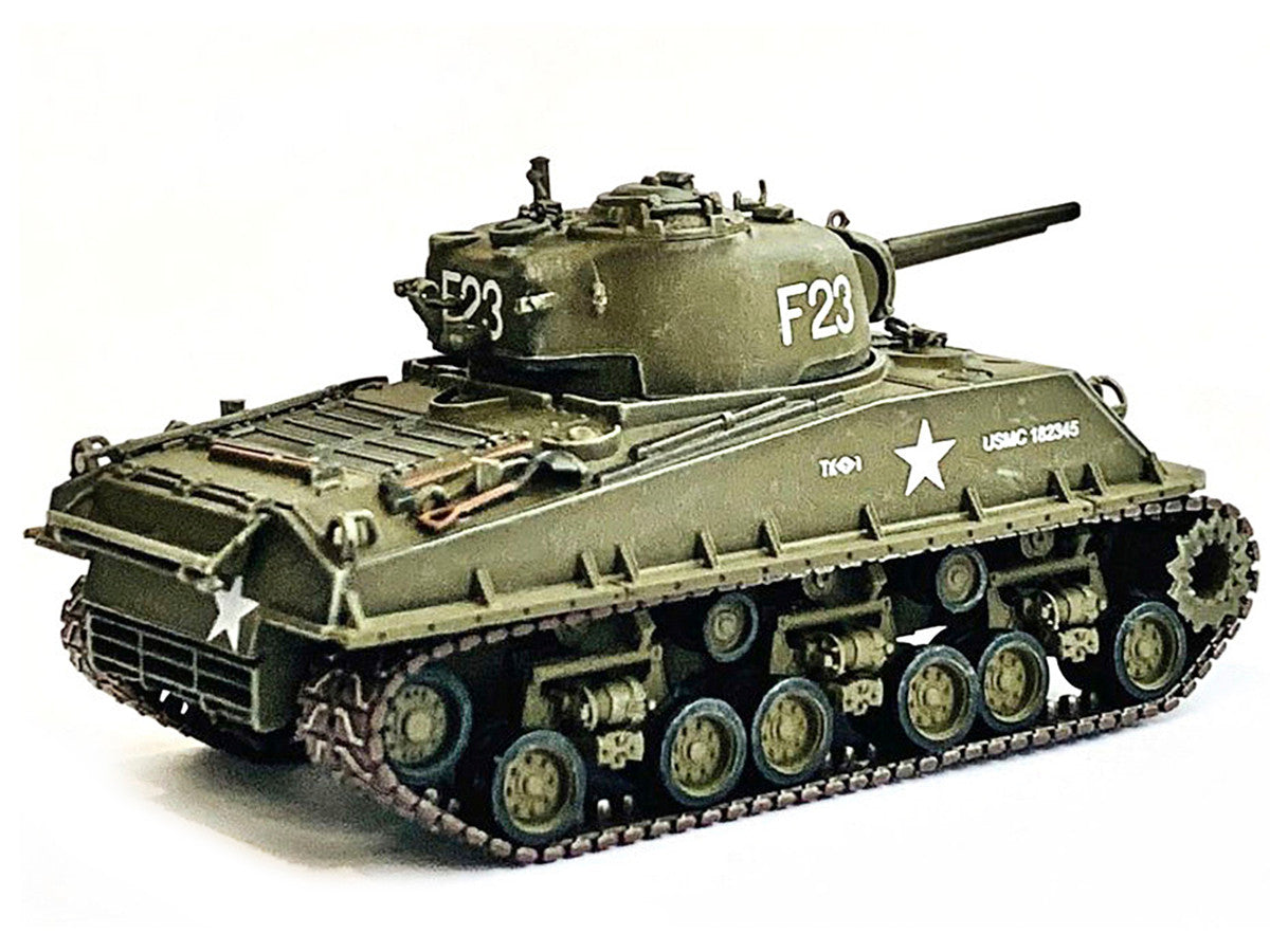 United States M4A3 HVSS POA-CWS-H5 Flamethrower Tank Olive Drab F-23 "US Marine Corps Korea" (1951) "NEO Dragon Armor" Series 1/72 Plastic Model by Dragon Models by Dragon Models