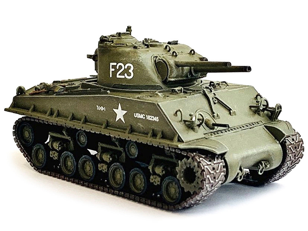 United States M4A3 HVSS POA-CWS-H5 Flamethrower Tank Olive Drab F-23 "US Marine Corps Korea" (1951) "NEO Dragon Armor" Series 1/72 Plastic Model by Dragon Models by Dragon Models