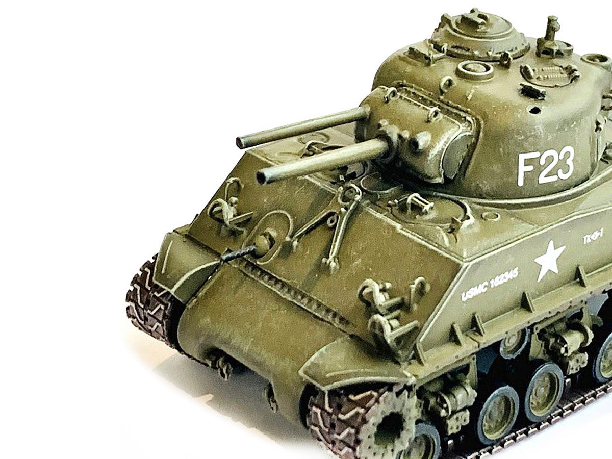 United States M4A3 HVSS POA-CWS-H5 Flamethrower Tank Olive Drab F-23 "US Marine Corps Korea" (1951) "NEO Dragon Armor" Series 1/72 Plastic Model by Dragon Models by Dragon Models