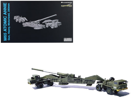 United States M65 Atomic Cannon "Atomic Annie" Artillery Olive Drab "Traveling Mode" US Army "NEO Dragon Armor" Series 1/72 Plastic Model by Dragon Models by Dragon Models