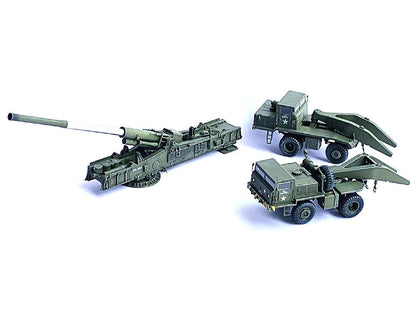 United States M65 Atomic Cannon "Atomic Annie" Artillery Olive Drab "Firing Mode" US Army "NEO Dragon Armor" Series 1/72 Plastic Model by Dragon Models by Dragon Models