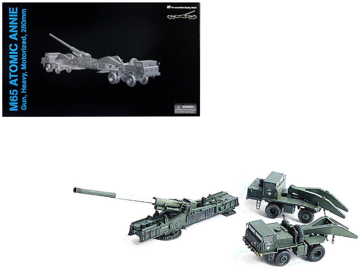 United States M65 Atomic Cannon "Atomic Annie" Artillery Olive Drab "Firing Mode" US Army "NEO Dragon Armor" Series 1/72 Plastic Model by Dragon Models by Dragon Models