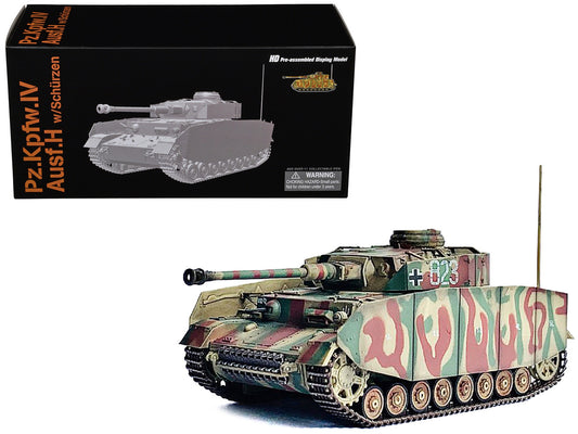 Germany Pz.Kpfw.IV Ausf.H with Schurzen Tank #823 "2.Pz.Div. Normandy" (1944) "NEO Dragon Armor" Series 1/72 Plastic Model by Dragon Models by Dragon Models