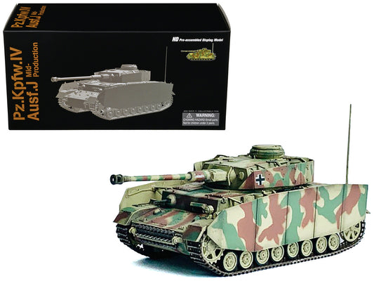 Germany Pz.Kpfw.IV Ausf.J Mid Production Tank "Pz.Abt.115 15.Pz.Gren.Div. Champs Belgium" (1944) "NEO Dragon Armor" Series 1/72 Plastic Model by Dragon Models by Dragon Models