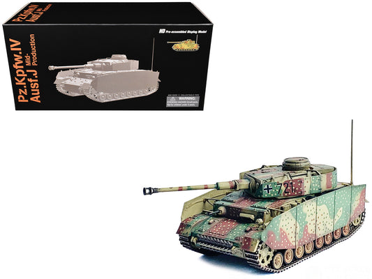 Germany Pz.Kpfw.IV Ausf.J Mid Production Tank "#721 Western Front" (1944) "NEO Dragon Armor" Series 1/72 Plastic Model by Dragon Models by Dragon Models