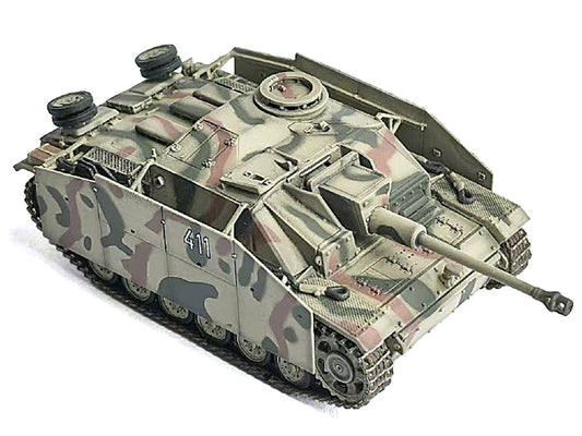 Germany StuG.III Ausf.G Early Production Tank with Schurzen #411 "Panzer Abteilung 115 Italy" (1943) "NEO Dragon Armor" Series 1/72 Plastic Model by Dragon Models by Dragon Models