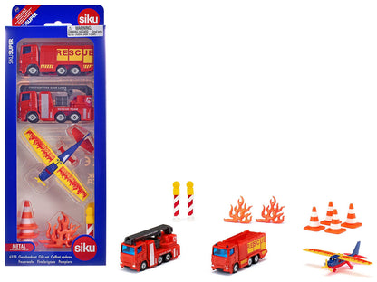 Fire Brigade 11 piece Set Diecast Models by Siku by SIKU